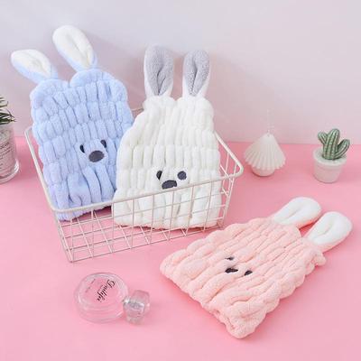 儿童干发帽珊瑚绒吸水可爱包头干发巾柔软婴儿宝宝速干浴帽干发帽