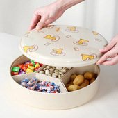 2025年新款 水果盘客厅茶几家用糖果盒高颜值零食收纳盘乔迁干果盘