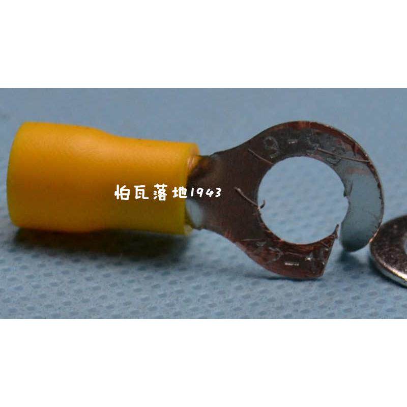 【紫铜】RV引进预绝缘圆型冷压接线端头RV5.5-6 O型接线端子 500