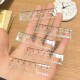 掌心尺透明迷你掌心尺学生测量直尺刻度画图亚克力多功能小尺子