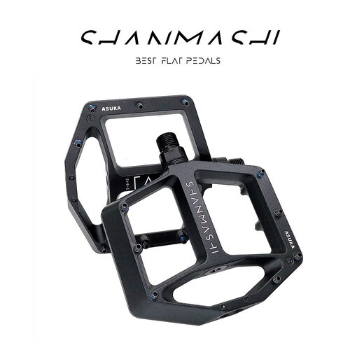 SHANMASHI轻量镁铝合金平板山地车脚踏板自行车舒适大脚蹬子3轴承