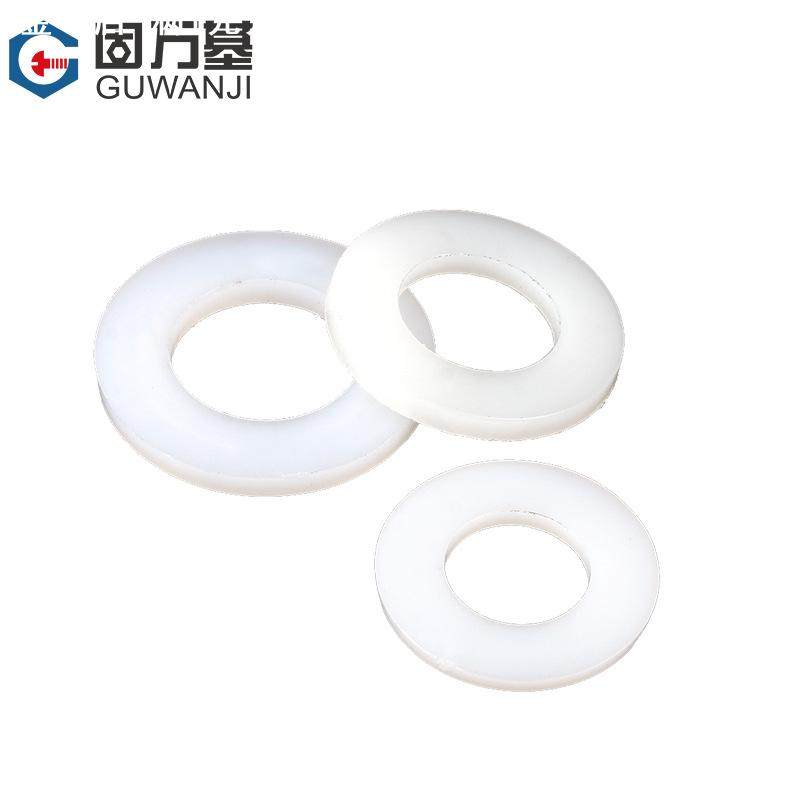 尼龙塑料垫片平垫圈白色塑胶绝缘平垫片M2M3/M4M5M6M8M10M12-M20