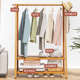挂衣架落地简易楠竹家用卧室内晾包晒衣服多功能衣帽架子折叠置物