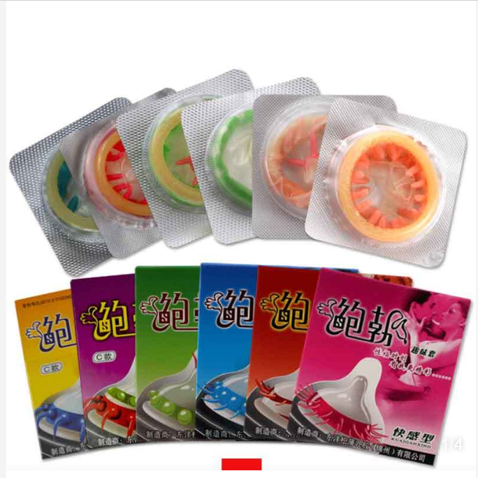 安全套鲍勃情趣狼牙套带刺大颗粒加长加粗避孕套高潮超薄g点套男