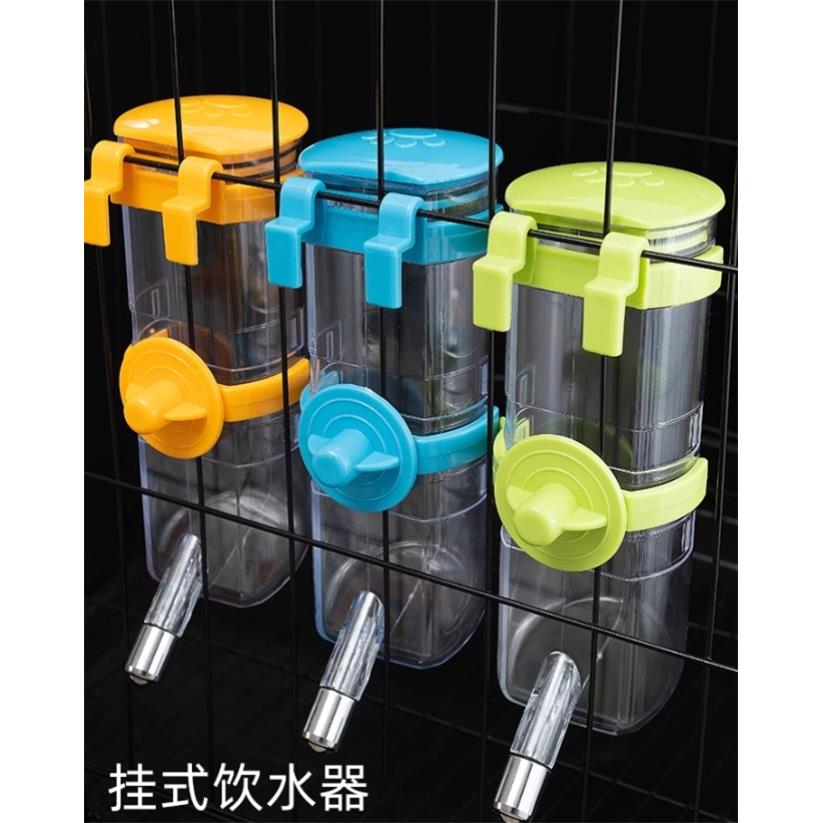 宠物猫咪狗狗水壶挂式饮水器不湿嘴悬挂式狗喂水器挂笼子喝水神器