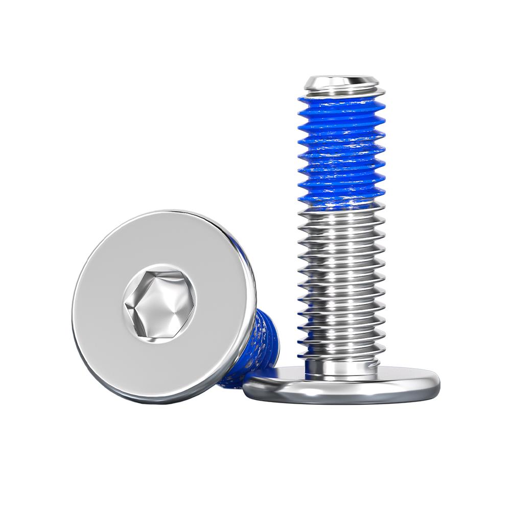 304不锈钢薄头扁平头CM内六角防脱落螺栓点胶防松涂胶螺钉M2-M12