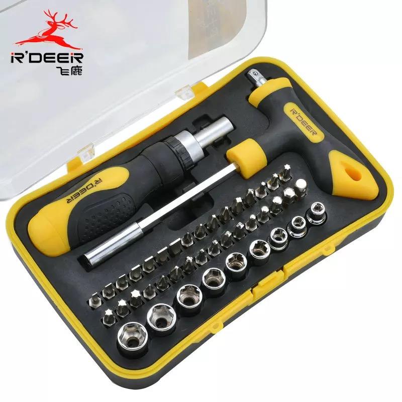 T型套筒组合工具 4mm 5 6 7 8 9 10 11 12mm套筒批棘轮组合工具