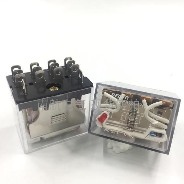 普正HH64P小型继电器14只脚四开四闭10A HHC68A-4Z DC12V 24V