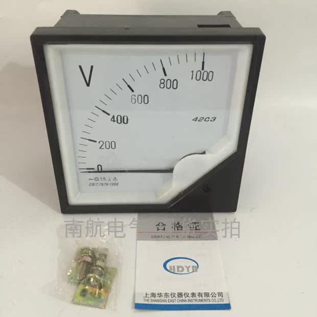 华东电表42L6型42L6-A指针式交流直流电流表电压表120*120 大表