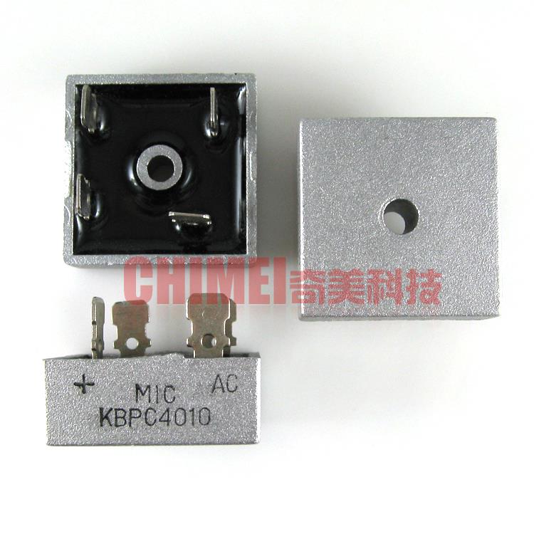 【全新】硅整流全桥 KBPC4010 40A 1000V 方桥 桥堆 电子元器件