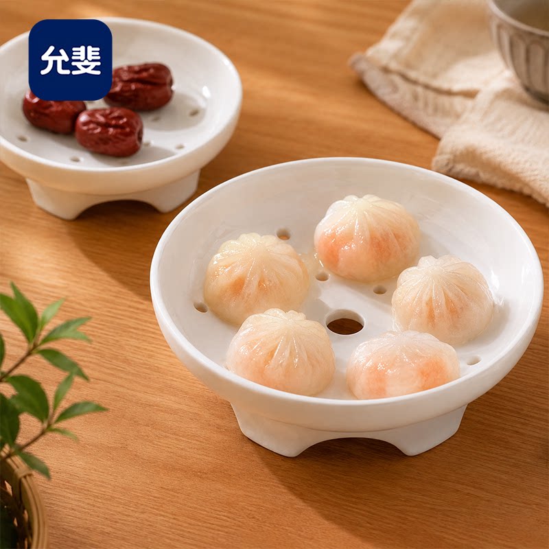 陶瓷蒸盘高脚蒸架篦子微波炉蒸屉笼炒锅小家用万用圆形蒸煮支架图片