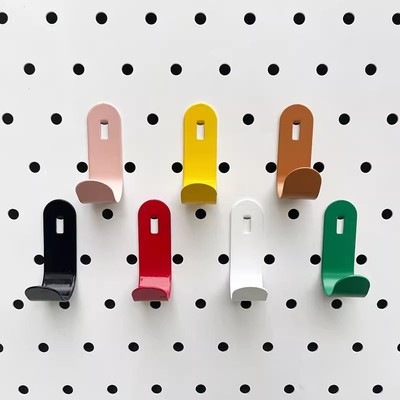 洞洞板配件挂钩圆孔专用收纳架五金书桌架大全置物篮磁吸洞洞挂钩