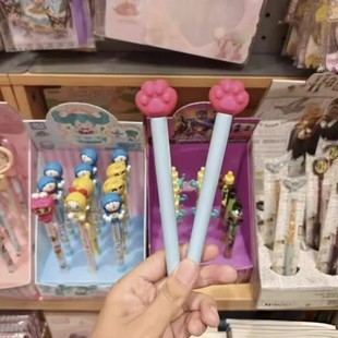 猫爪伸缩笔可爱卡通笔挠痒笔卡通指挥笔疯狂动物笔可伸缩高颜值