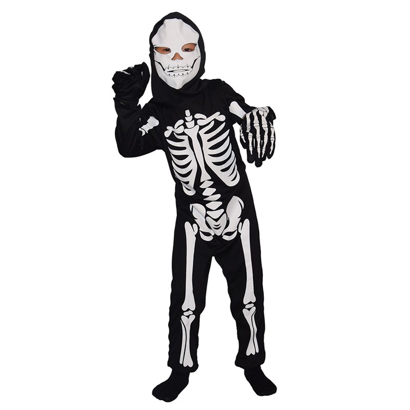 Halloween chiildren skeleton costume cosplay ghost suit ones