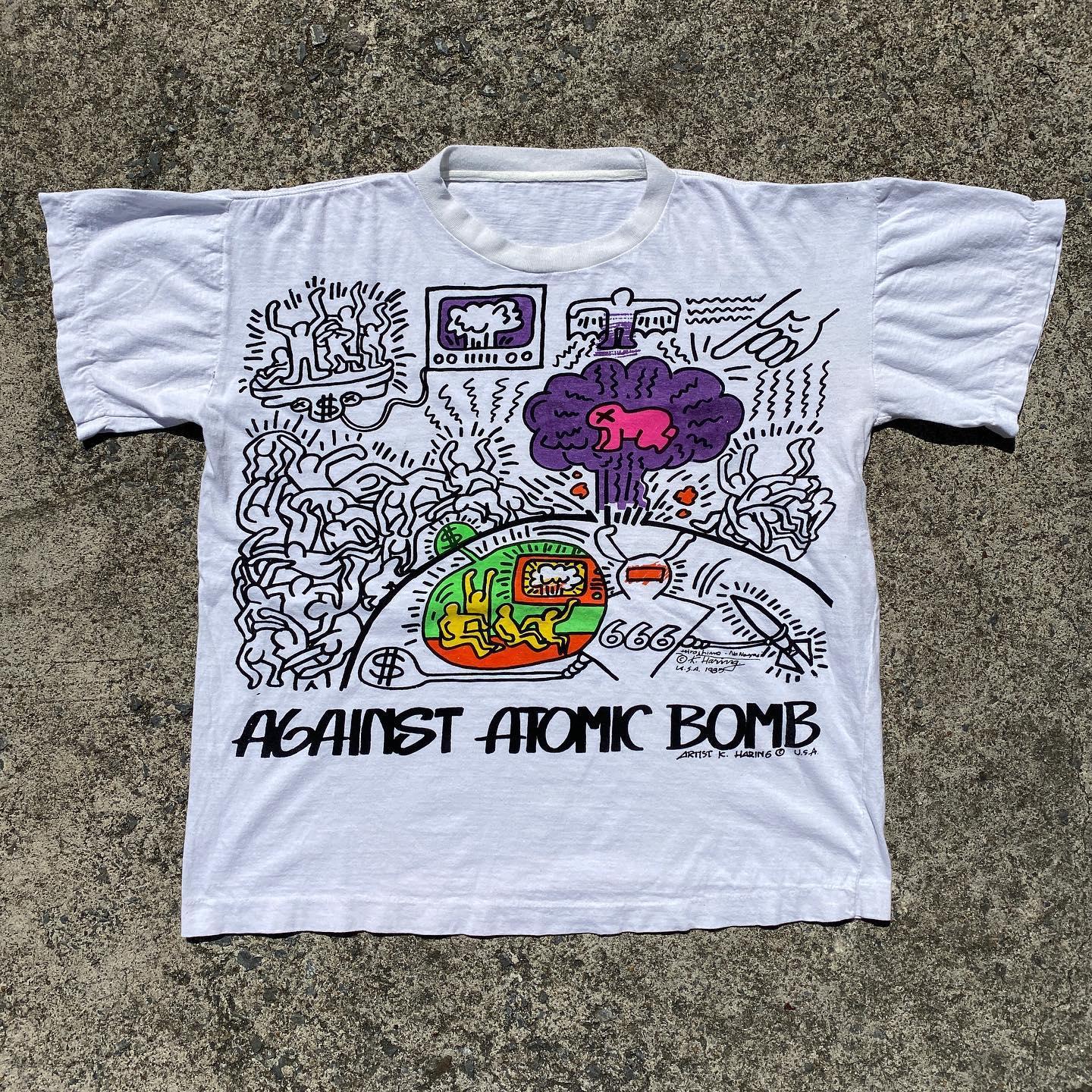 美式复古卡通印花短袖T恤