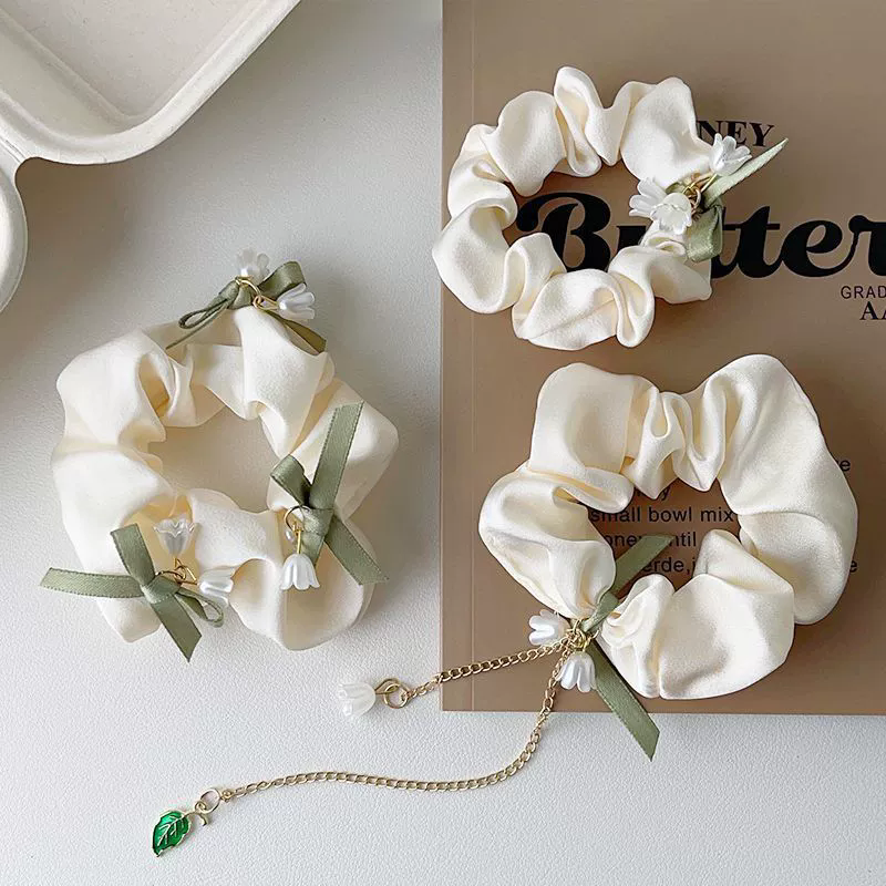 铃兰花头绳皮筋扎头发绳头饰高颜值头花发饰森系大肠发圈皮套,饰品/流行首饰/时尚饰品新,发饰,淘宝优惠券,粉丝福利购,淘宝优惠卷