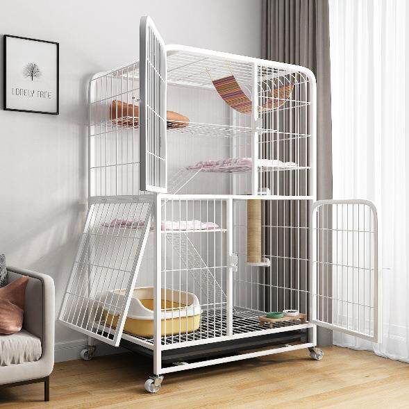 拉车套罩猫笼超大自由空间家用室内猫窝一室一厅猫咪笼子猫厕所一体猫