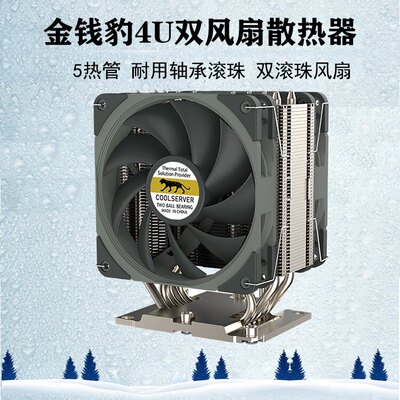 金钱豹3647长方形4U散热