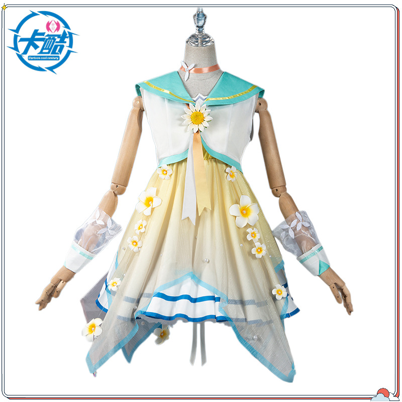 王者荣耀cos服朵莉亚金色潮汐Cosplay女二次元游戏同款皮肤套装