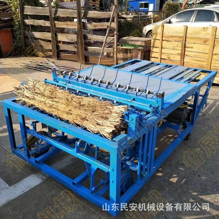 型全自动稻草编芦苇织草帘机防家用两相电卷帘机 断线PAN耐用编织