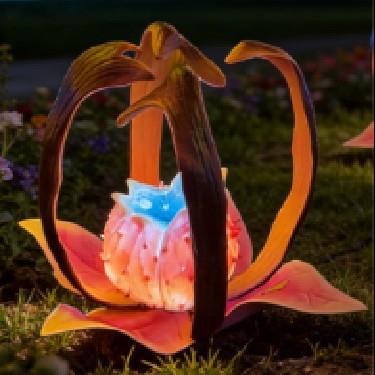 奇花异草阿凡达树脂玻璃钢发光植物仿生灯户外园林阿凡达景观灯