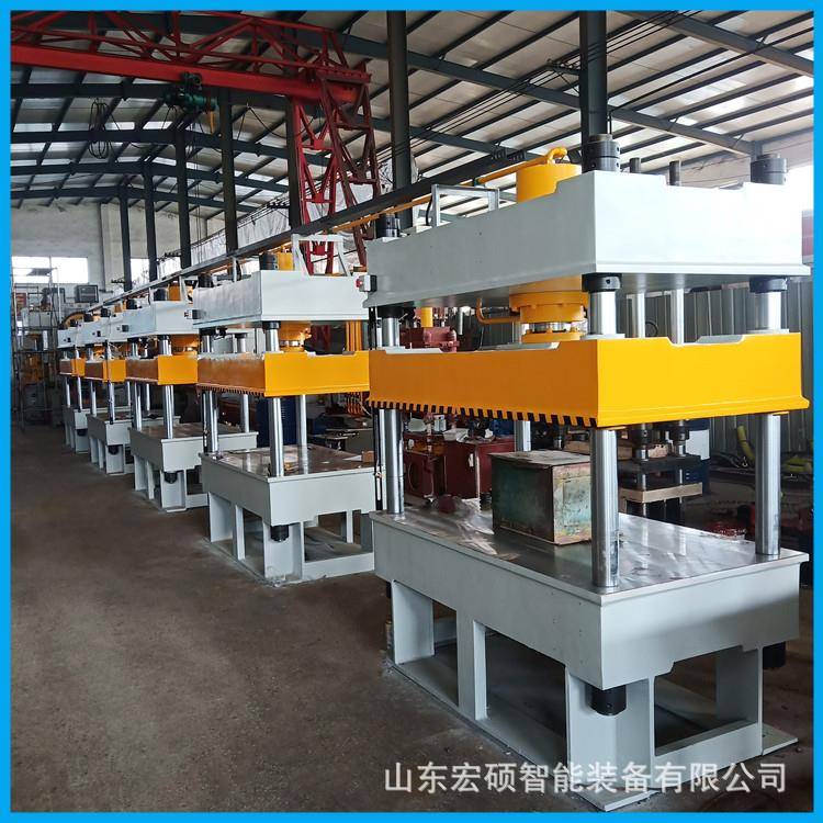 厂家供应宏硕牌120T四柱液压机快速压制程序控制三梁四柱液压机