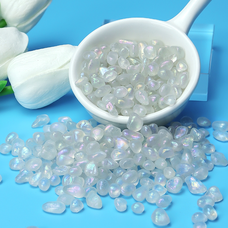现货速发鱼缸水晶碎石海底摆件斗鱼观赏鱼石子装饰造景小型底砂