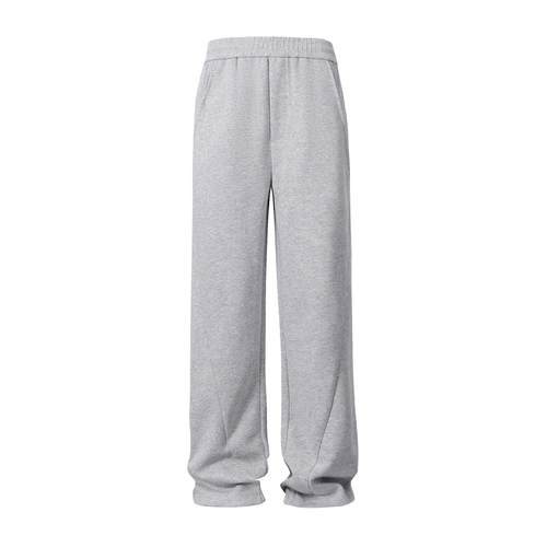 Succinct “圆弧”解构立体裁剪弯刀卫裤450g纯棉秋冬休闲阔腿裤