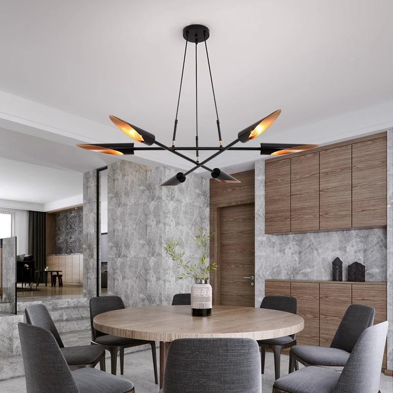 创意后现别代北欧吊灯10吊灯轻奢客厅墅时尚餐厅吊工业风展厅灯