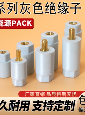 灰色绝缘子P系列新能源储能PACK接线柱铜排间隔绝缘环保螺杆螺母
