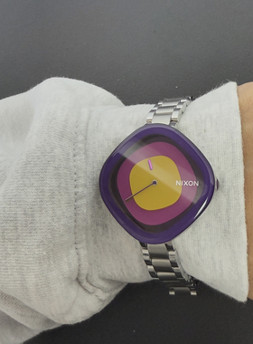 Awateoftime浪费时间 中古手表撞色复古oakley风格古着石英手表