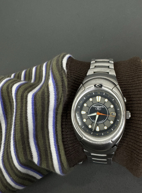 Awateoftime浪费时间 中古手表小众复古朋克钢带石英手表