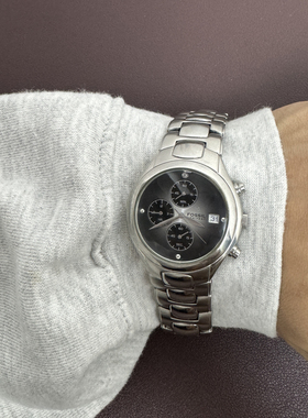 Awateoftime浪费时间 中古手表小众复古圆形表盘数字显示石英手表