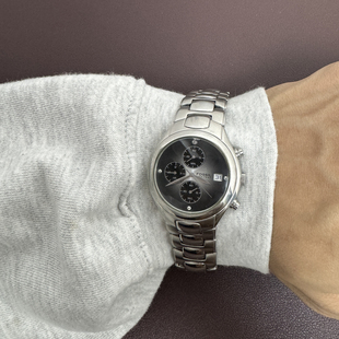 Awateoftime浪费时间 中古手表小众复古圆形表盘数字显示石英手表