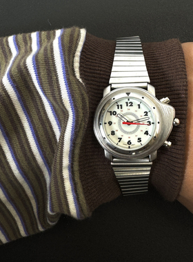 Awateoftime浪费时间 欧美中古手表简约复古数字显示金属石英手表