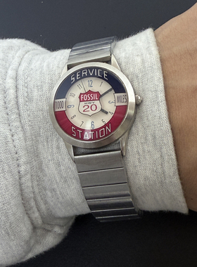 Awasteoftime浪费时间 欧美中古手表腕表小众圆形表盘石英手表