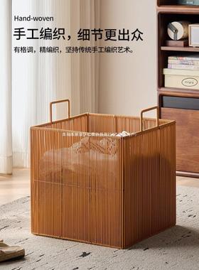 日式XHV脏衣篓颜衣服卧收纳筐家用网红衣篮衣筐室高值洗衣脏篮大