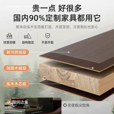 橱柜餐边柜靠墙会议室茶水柜客厅储物柜收纳柜家用置物柜备餐柜