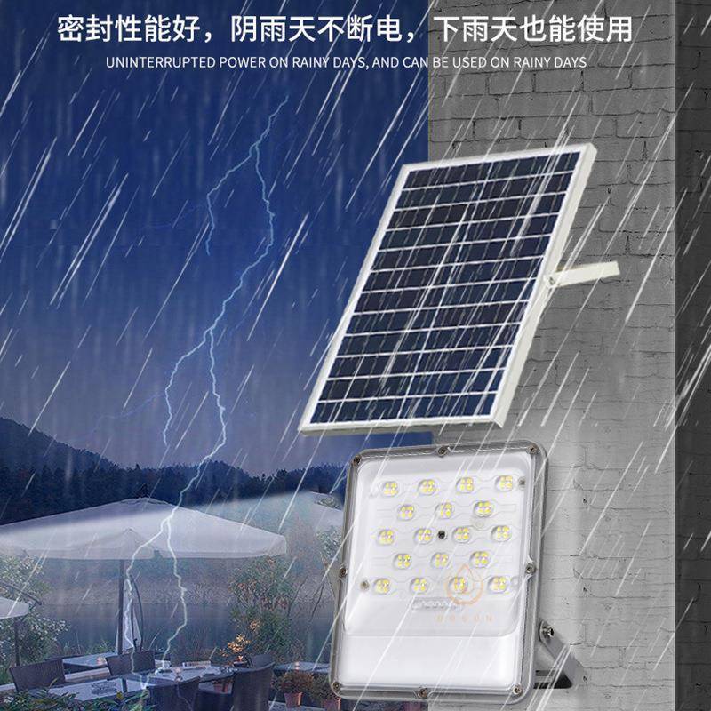 202新款太阳能投l光灯新农村家用门前庭院道户路外MSF防水ed照5明