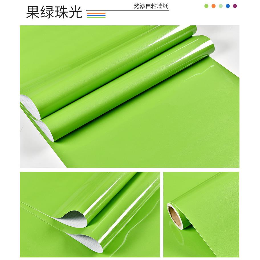 加烤漆壁纸柜家具翻VLA新贴纸子橱厚柜贴衣柜纸纯色墙贴防水墙纸