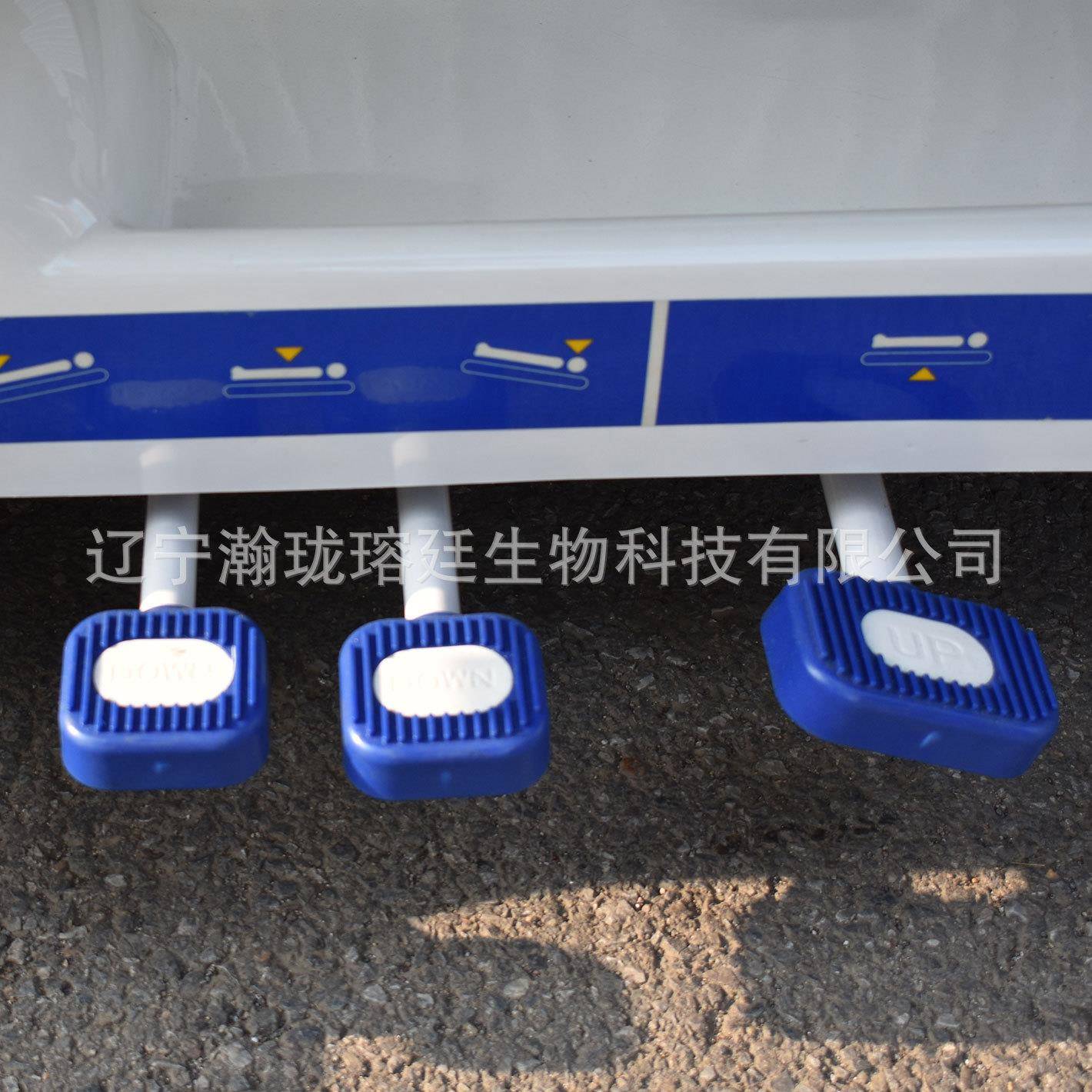 b停odylEXWif降te尸检站尸房用可移动升r运尸推车脚踏式尸体升降