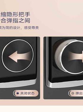 入虎牌指纹保险柜用电子密商务黑-4码办公全-钢防盗墙指纹4518家0