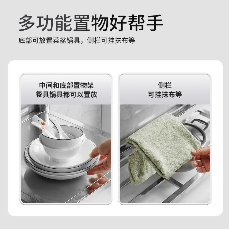 304D不厨锈钢白架钢水ACX槽租一体台面加厚单槽双槽房阳台家用支