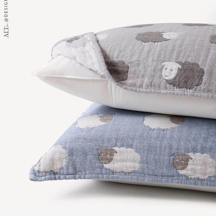 透纯棉纱布枕巾一对装男HJH士防头油季耐气吸汗脏枕头垫夏巾盖巾