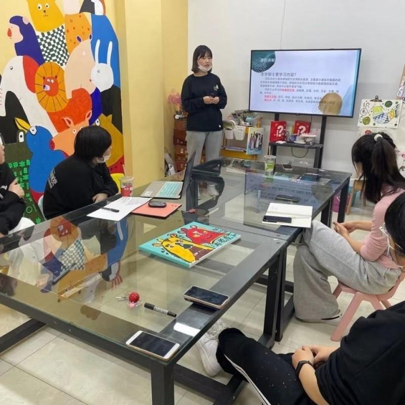 学绘画桌学桌彩生绘手工书法桌儿童学习幼儿园画桌画习桌玻OJQ璃