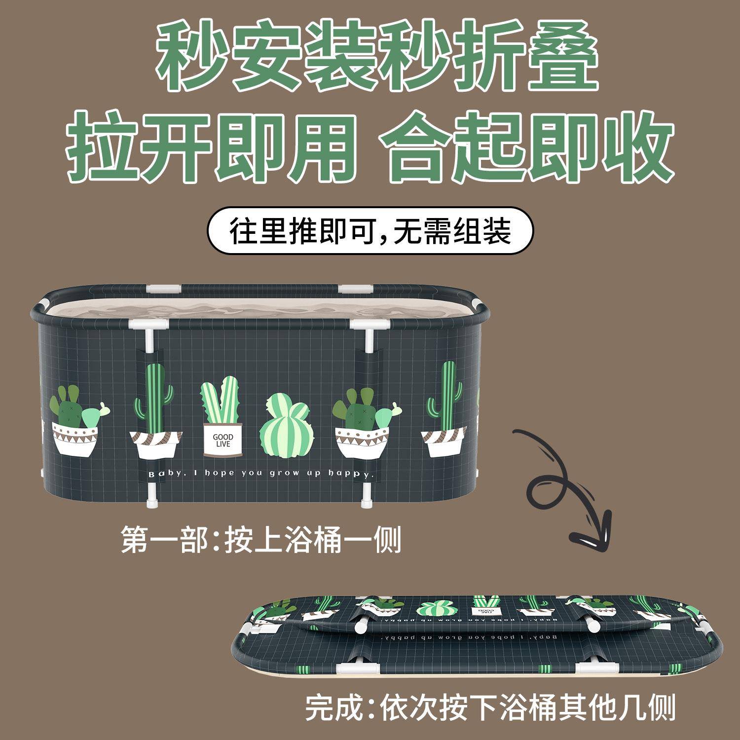 泡澡叠桶大人可折浴桶家115CYT用厚带加热浴缸双洗澡桶免人安加装