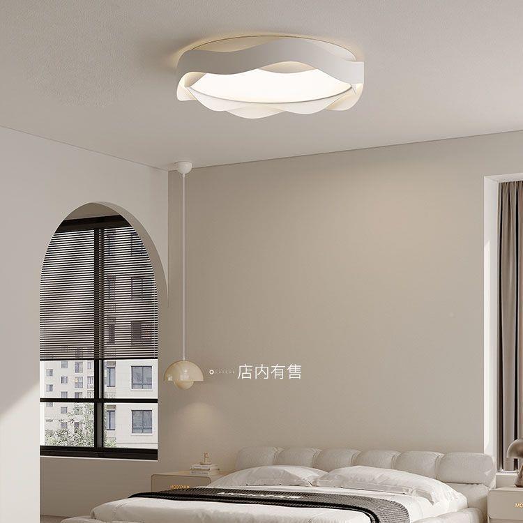 卧室吸顶灯现代卧简主房灯间法式奶油风大气中山灯约具l966ed吸顶