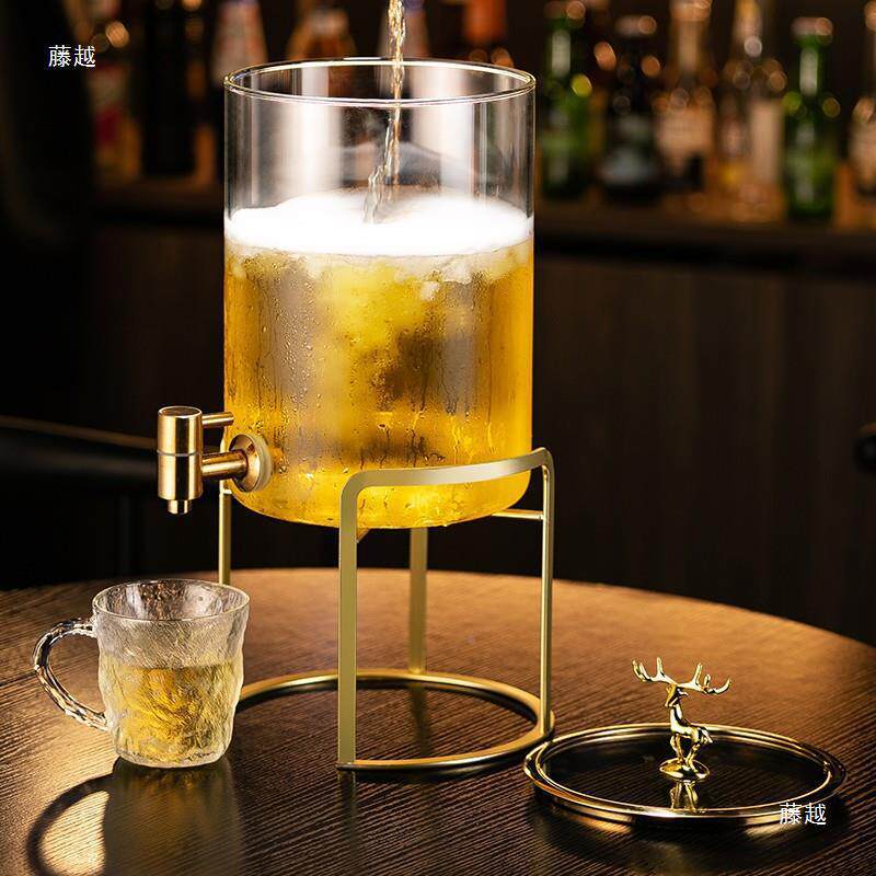 扎商用CLO带用龙头啤酒桶玻璃壶果可乐水网红酒炮啤调酒酒吧饭店