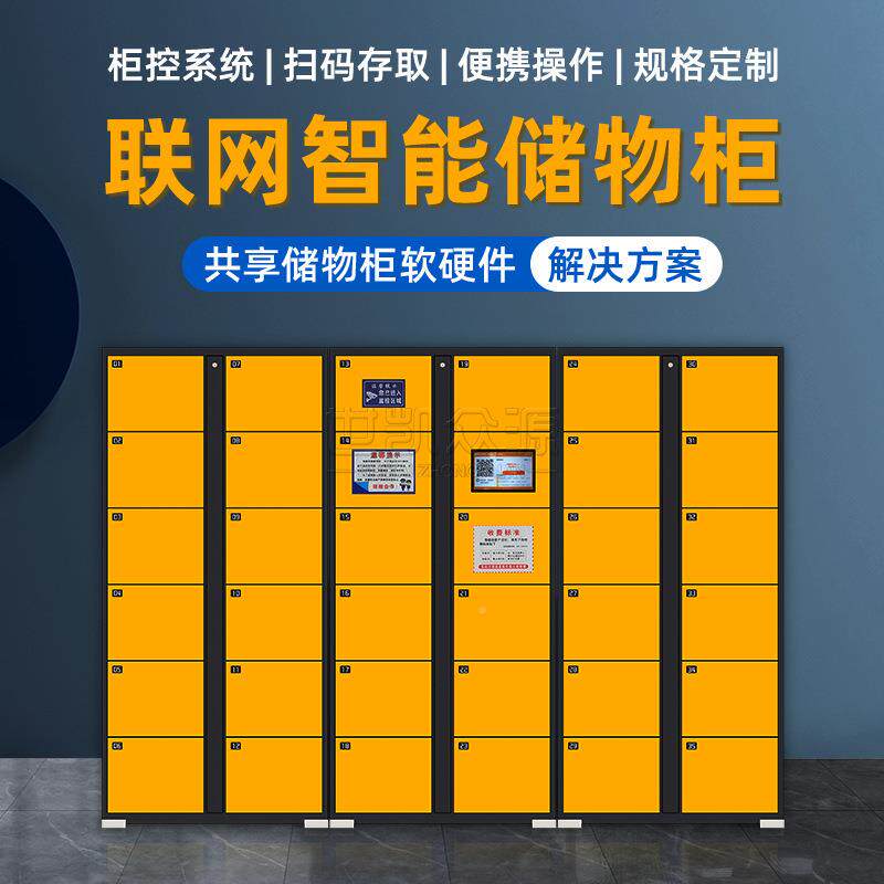 联存柜厂景区扫网码识别共存享储物柜超市人脸自助寄包OGF柜现货