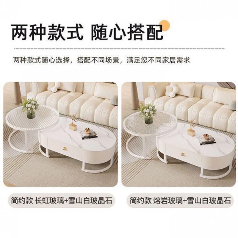 椭圆形茶几客轻厅用202小5新家款775户型茶桌奢网lyd